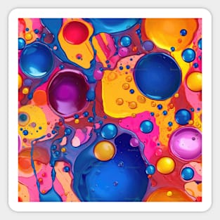 Abstract oil and water mix background Sticker